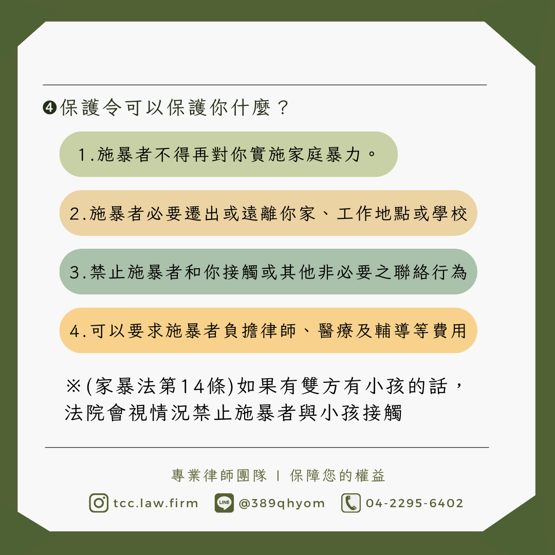 保護令內容