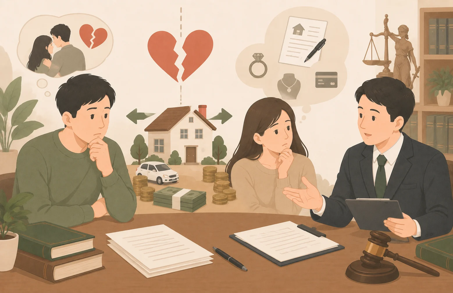 外遇離婚能否分房產？探討離婚財產爭議與侵害配偶權的完整法律解析