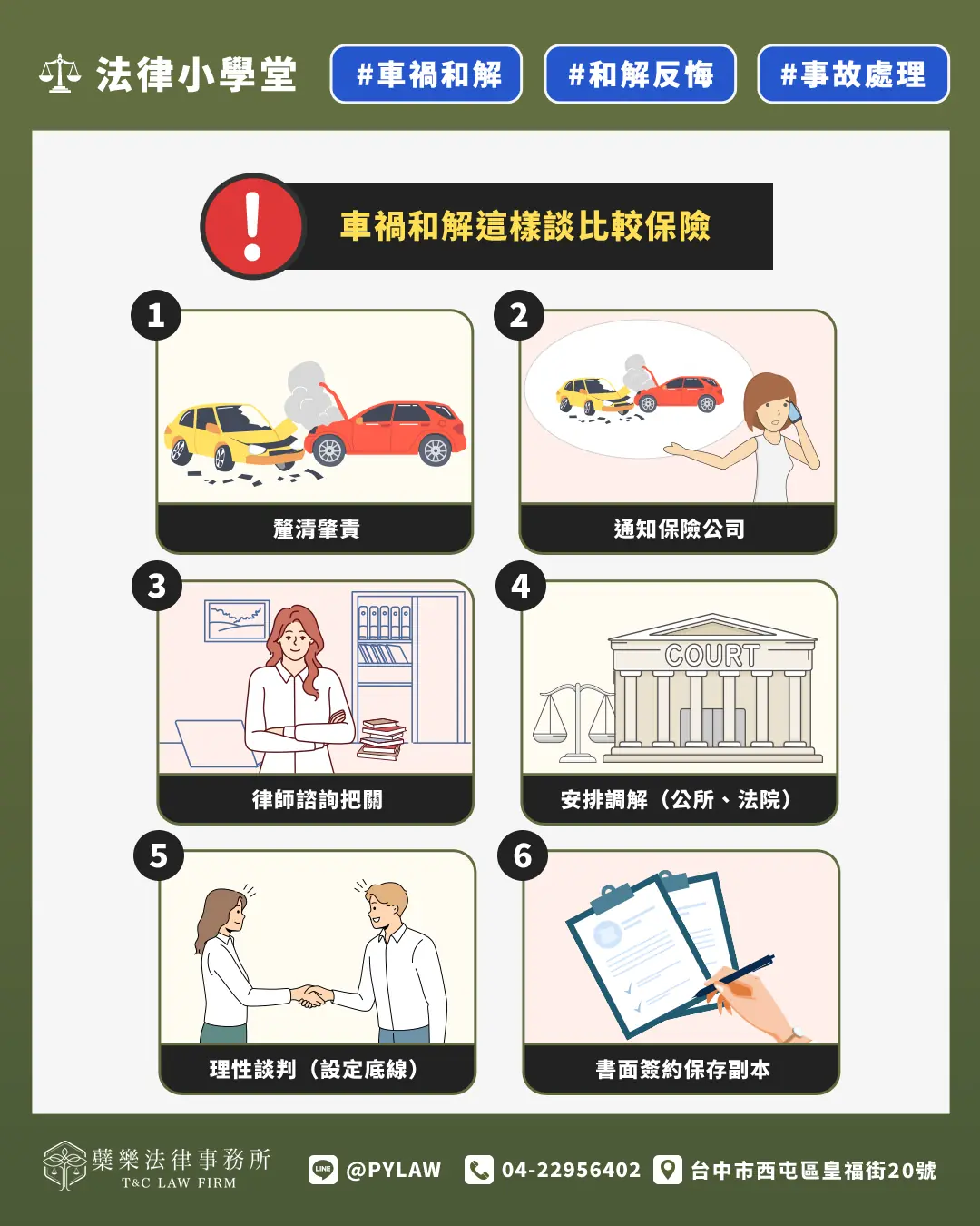 車禍和解這樣談比較保險