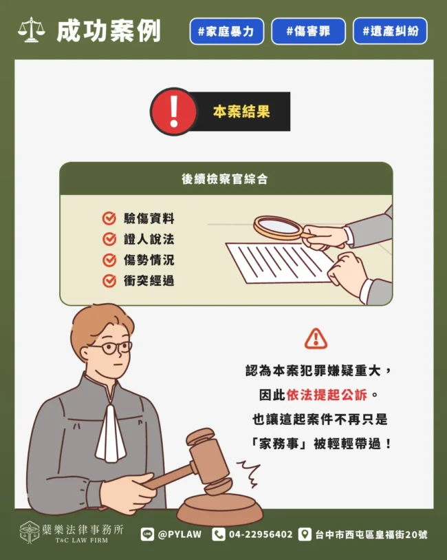 讓這起案件不再只是「家務事」被輕輕帶過。