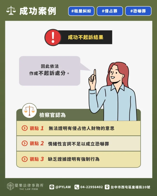 成功不起訴結果